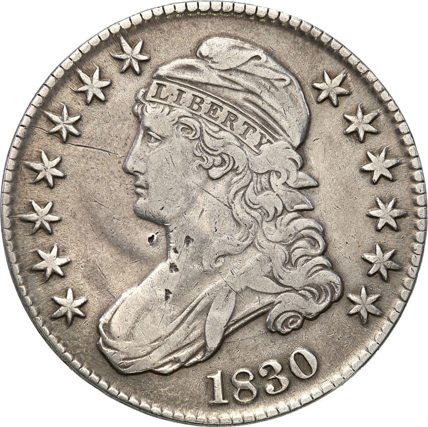 USA. 50 centów 1830 Liberty Cap